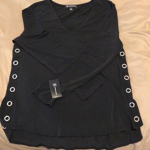 I.n.c. Grommet-Trim High-Low Top